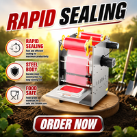Traysealmachine, plasticfolie-heatsealer voor verpakkingen van fastfood, fruit en groenten