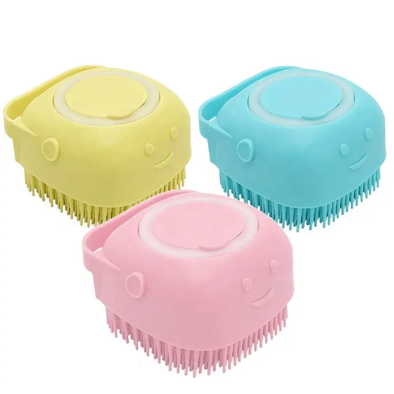 Pet Bathing Brush Dog Cat Soft Silicone Massager Shower Bathing Brush Clean Tools Pet Cleaning Supplies