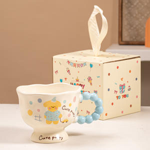 Taza de cerámica de estilo Ins de moda, taza de agua de alto valor <span class=keywords><strong>para</strong></span> <span class=keywords><strong>parejas</strong></span> <span class=keywords><strong>para</strong></span> desayuno en casa, leche o regalos de cumpleaños - Product Image 4