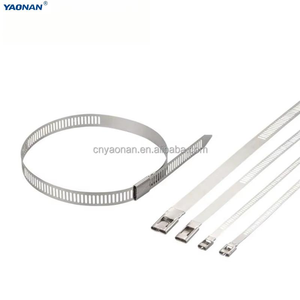 <span class=keywords><strong>Fascette</strong></span> stringicavo in acciaio inox 304 a gradini, riutilizzabili e regolabili, <span class=keywords><strong>per</strong></span> il fissaggio di cavi e tubi all'aperto - Product Image 1