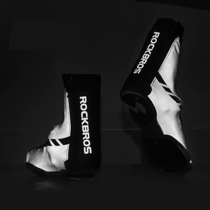 ROCKBROS — housse de chaussures de vélo, couverture de protection, réfléchissante, imperméable, chaussures de vélo, <span class=keywords><strong>vtt</strong></span>, hiver chaud - Product Image 3