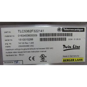 Unidad Berger Lahr TLC5362F322141 - Product Image 3