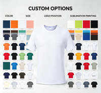 T-shirt de sport vierge personnalisé avec logo de dessin animé, impression par sublimation en usine, 100 % polyester tricoté, manches courtes pour homme, tenue d'équipe, faible MOQ