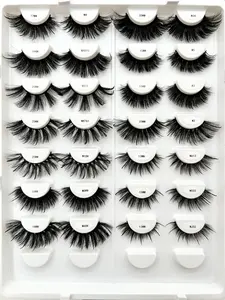 Private Logo Eyelashes Natural Look Wispy Mink Fluffy Lashes Eyelash Extensions Spiky Wispy Lashes Wispy Lashes Strip