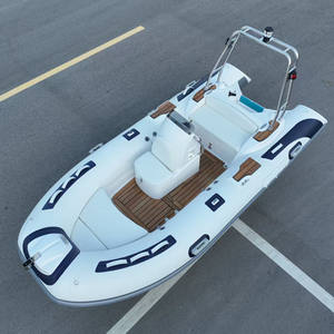 12,8ft Nieuw Model Rib 390 Stijve Romp Glasvezel Opblaasbare Visserij Roeiboot Te Koop - Product Image 4