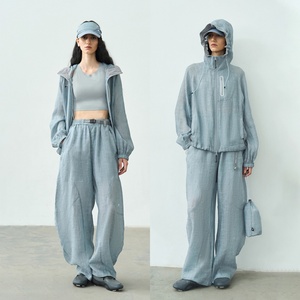 Women's Lightweight Quick Dry UV Protection Set-Outdoor Cotton Linen Fabric with UPF50 <b>Sunscreen</b> for Southeast Asia - Product Image 1