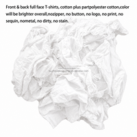Chiffons en coton 100% pur blanc pour le nettoyage des machines, qualité A, 10 kg, 20 kg, 25 kg, déchets textiles, chiffons en t-shirt