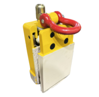 Lève-dalle en pierre de 1300kg entièrement automatique avec gamme doublée de caoutchouc blanc outils de levage de pince en ardoise en pierre de marbre de granit