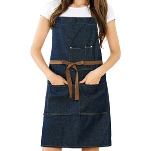 Tabliers en jean personnalisés pour baristas et pâtissiers, tabliers à suspendre au cou et à la taille, vêtements <span class=keywords><strong>de</strong></span> <span class=keywords><strong>travail</strong></span> pour chefs <span class=keywords><strong>de</strong></span> restauration, boulangeries et pâtisseries - Product Image 2