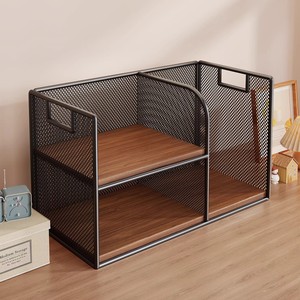 Étagère de rangement de bureau rectangulaire à 5 niveaux, organisateur de bureau moderne pour la maison, bibliothèque, salon, porte-gobelets - Product Image 1