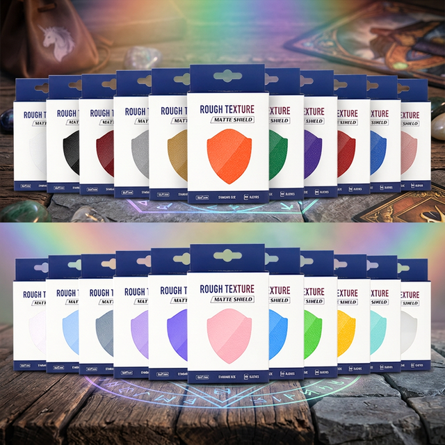 Unicorn Game Plus Rough Textured Trading Card Sleeves 66x91mm 140 Micron Matte PP Card Protectors TCG 22 Colors 1000pcs