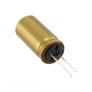 Distribuidor Autorizado UFG0J682MHM Condensador de Aluminio de 6800 uF, 20%, 6.3V, Radial, de Orificio Pasante - Product Image 1