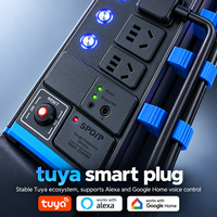 Intelligente WLAN-Bluetooth-PDU-Steckdosenleiste mit Einzelsteuerung, Timer und Überspannungsschutz für Aquarium-Fischbecken-Racks