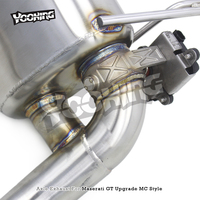 Échappement d'essieu personnalisé pour Maserati Gran Turismo/GT 2007-2021, mise à niveau style MC, système d'échappement en acier inoxydable SS304, embouts brûlés