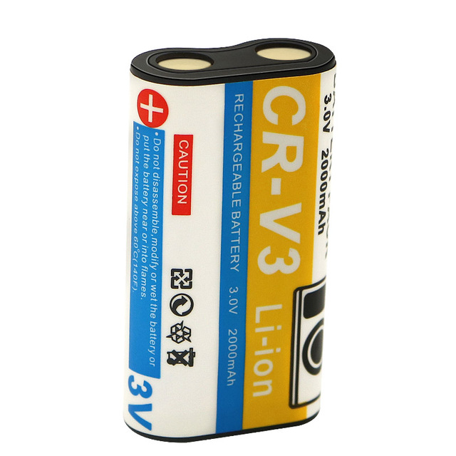 3.0V 2000mAh WHITE CR-V3 CRV3 Camera Battery for Kodak C663 CRV3 C530 C623 C743 C875 Z612 Z663 Z710 Z740