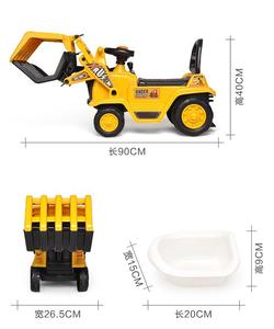 Meilleure vente : <span class=keywords><strong>Camion</strong></span> en plastique pour enfants, voiture porteur avec benne à ordures, jouet à pousser et à rouler pour enfants avec fonction sonore - Product Image 6