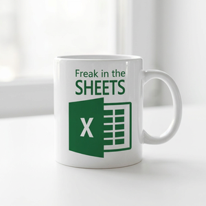 Taza de Café Divertida de 11 oz con Diseño de Excel, Taza de Cerámica para Contador, Compañero de Trabajo o Jefe - Product Image 6