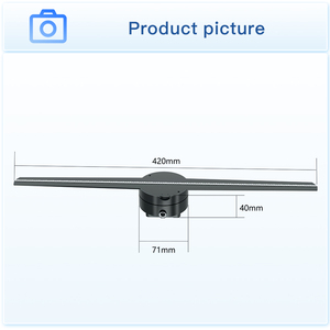WiFi 42cm 2 Blades LED Fan Indoor 3D Video Upgrade Advertising Display <b>Projection</b> Z1 Display Z1 - Product Image 2