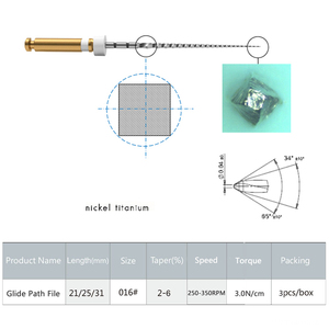 Limas Rotatorias Dentales Proglider de Material Niti, Accionadas por Maquinaria para Uso Endodóntico en la Limpieza de Conductos Radiculares - Product Image 4