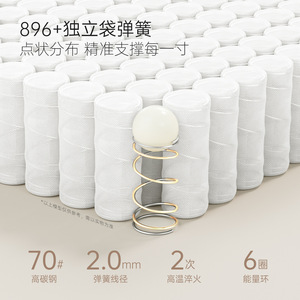 Original Elements <b>Memory</b> <b>Foam</b> Mattress 25cm Medium Soft Independent Spring Antibacterial Anti-mite Home Use - Product Image 4