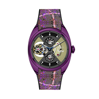 Montres mécaniques à tourbillon volant de style futuriste et science-fiction pour hommes, nouvelle conception, lumineuses et étanches, fabriquées en usine OEM/ODM
