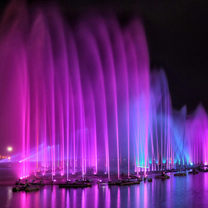 <span class=keywords><strong>Fontaine</strong></span> musicale extérieure haut <span class=keywords><strong>de</strong></span> gamme, contrôlée par DMX512, en acier inoxydable, avec éclairage LED RVB, spectacle d'eau dansante pour centre commercial - Product Image 2