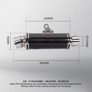 <span class=keywords><strong>Silencieux</strong></span> d'échappement universel pour S1000RR Z400 <span class=keywords><strong>MT07</strong></span> MT09 R3 ZX14R GSX1300R S1000R <span class=keywords><strong>MT07</strong></span> - Product Image 3