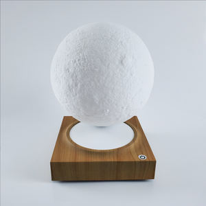 Lampe lunaire à lévitation magnétique décorative d'art moderne, lampe de bureau flottante à LED blanc chaud, contrôle tactile, intensité réglable, pour la maison - Product Image 3