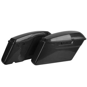 हार्ले टूर रोड के लिए 2014-2023 ग्लॉसी ब्लैक 3 के टी से कार्बन फाइबर साइड के सामान को काठी बैग के निचले बॉडी बॉक्स काठी - Product Image 5