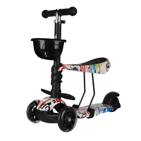 Speedmark — scooter 3-en-1 pour enfants, nouveau design, vente en gros, pas de pression, trois roues, clignotant