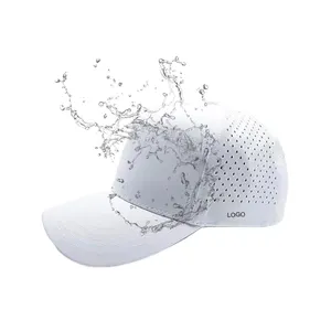 OEM/ODM5 Panel eğrileri ağız koşu şapka hızlı kuru lazer delme özelleştirilmiş nakış logosu iyi performans beyzbol şapkası