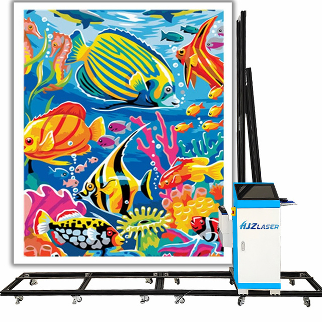 Direct to Portable Automic Move by Wheel 5d Painting Robot 3d Drawing Machine Wall Painter