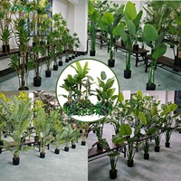 Aménagement paysager de bureau Micro paysage Installation douce Conception d'espace intérieur vert Décoration de plantes artificielles