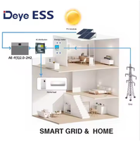 Entrepôt européen Deye AE-FS2.0-2H2 hybride 800w micro-onduleur balcon tout-en-un 2kwh 2kw 51.2v 40ah AE-F2.0 batterie au lithium lifepo4