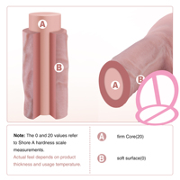 Hismith Dildo en silicone double densité de 9 pouces, détails veineux réalistes, forme réaliste, Kliclok amovible, M 6,7 pouces, insertable, vente en gros OEM