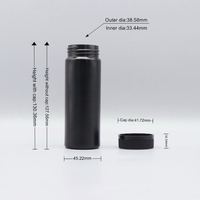 Botella de HDPE de 51x138mm, ollas de tira de prueba vacías para papel de prueba de orina, uso de laboratorio, tira de prueba de reactivo con tapa de rosca