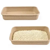 Box Litter Safe And Non-Toxic Pet Sand Box Eco Bio-Degradable Cane Syrup Cat Litter Box