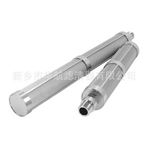 Elemento de filtro de malla sinterizada de acero inoxidable 316L de la marca HHLQQ de cinco capas 66*410 66*610 Malla de alambre externa de calidad superior China - Product Image 2