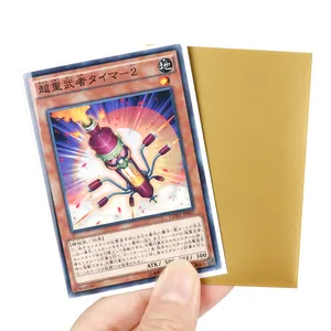 Super New Golden Back Matte Textured Consistently Cutting Premium 62x89 Card Sleeves Yugioh