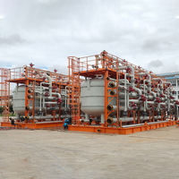Filtre modulaire double médium haute efficacité pour le traitement des eaux offshore, élimination des solides suspendus dans l'huile