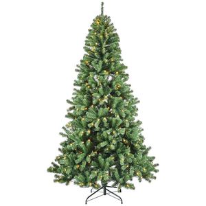 Fabricant d'arbres de Noël artificiels réalistes floqués de 6 pieds, 7 pieds, 8 pieds, 9 pieds, 10 pieds, en PE et PVC mélangés, arbre de Noël géant avec éclairage - Product Image 1