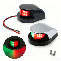 Feux de navigation marins verticaux OEM 12V 24V pour proue et tribord, IP68, feux de positionnement pour pontons, bateaux à moteur, bateaux Jon, bateaux à fond plat