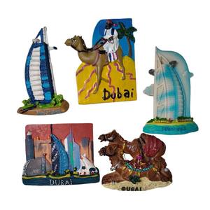 Imán Decorativo para Refrigerador con Diseño Tridimensional de la Paisajística Turística de Dubái, Recuerdo de Resina - Product Image 1