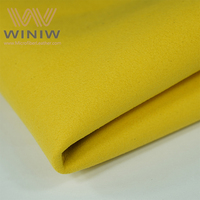 Meilleurs tissus en similicuir suédé imperméable en microfibre PU pour revêtement de canapé