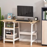 Bureau d'étude en bois massif pour jeunes filles, bureau d'ordinateur moderne avec étagères pour salon