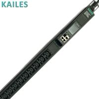Bloc d'alimentation électrique (PDU) monophasé KAILES (KLS) série K44I, 32A, 36 prises, boîtier en aluminium noir, 200-240VAC, anti-déchirure, remplaçable à chaud, IP