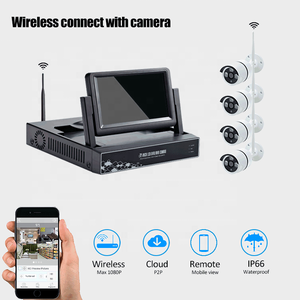 Tất Cả Trong Một 4 Kênh CCTV Kit NVR Camera Không Dây Thiết Lập An Ninh Wifi Hồng Ngoại IP66 2MP 4CH 1080P NVR CCTV Hệ Thống Giám Sát - Product Image 2