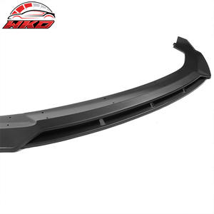 Lèvre de pare-chocs avant compatible avec Honda Civic 2019-2021 style IKON V3, 2 pièces, spoiler noir mat, pièces auto de haute qualité, kit carrosserie - Product Image 3