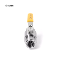 Válvula de Bola de Gas de Alta Presión y Alta Temperatura de Acero Inoxidable 304/316 KLION, Conexión Roscada NPT, Certificación ISO9001 y CE, OEM