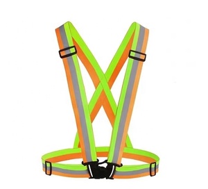 <strong>Reflective</strong> Vest, <strong>Reflective</strong> Glow <strong>Belt</strong> with 2Pack Reflector Armbands, Adjustable Elastic Safety Vest Outdoor <strong>Reflective</strong> <strong>Belt</strong> - Product Image 6